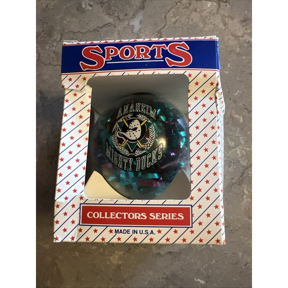 VINTAGE NHL Anaheim Mighty Ducks Christmas Ornament